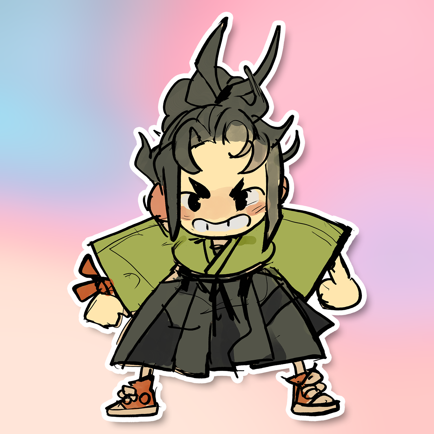 ANGRY SHO STICKER! (LUNYDOOBLES)