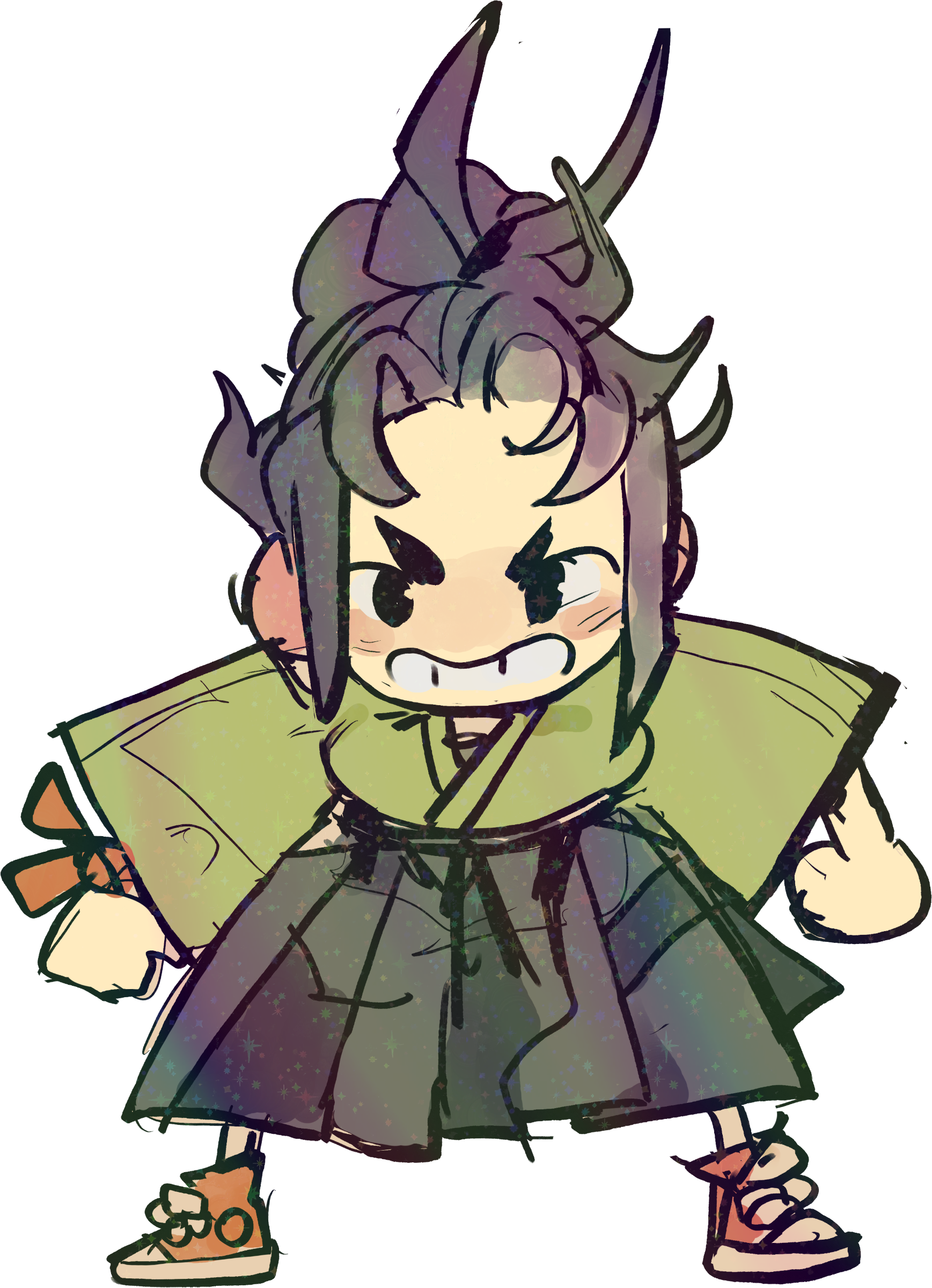 ANGRY SHO STICKER! (LUNYDOOBLES)