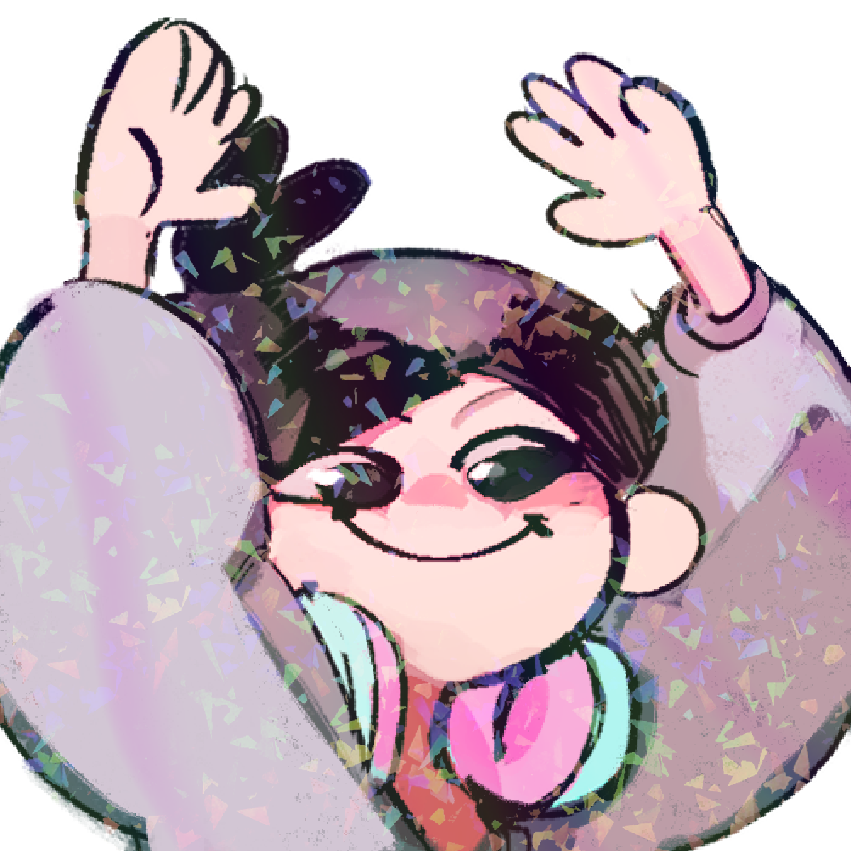 ASH JOY STICKER! (LUNYDOOBLES)