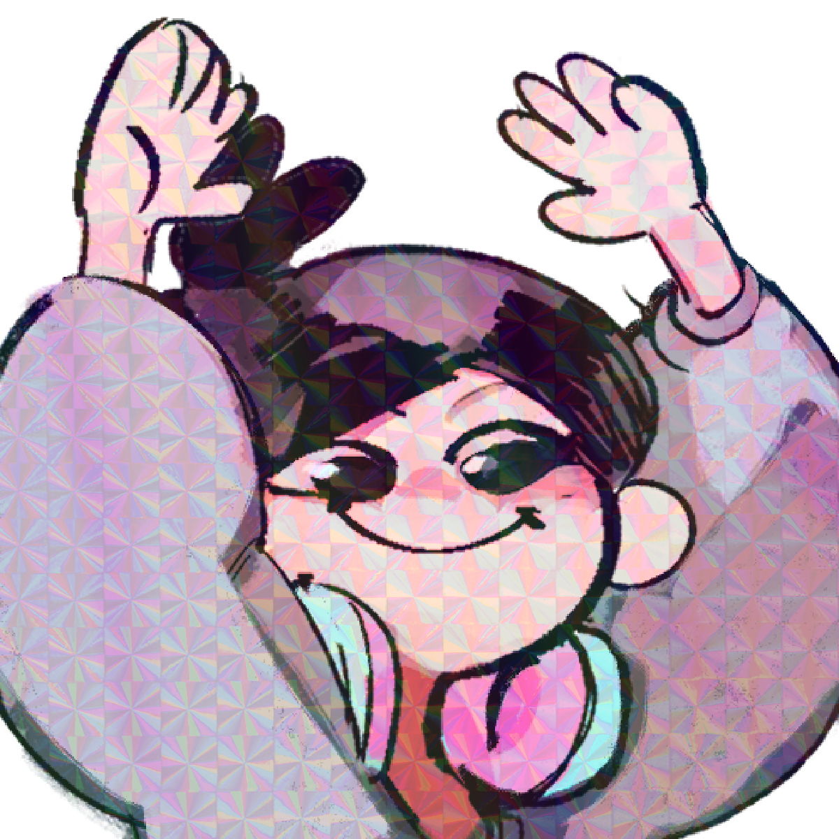 ASH JOY STICKER! (LUNYDOOBLES)