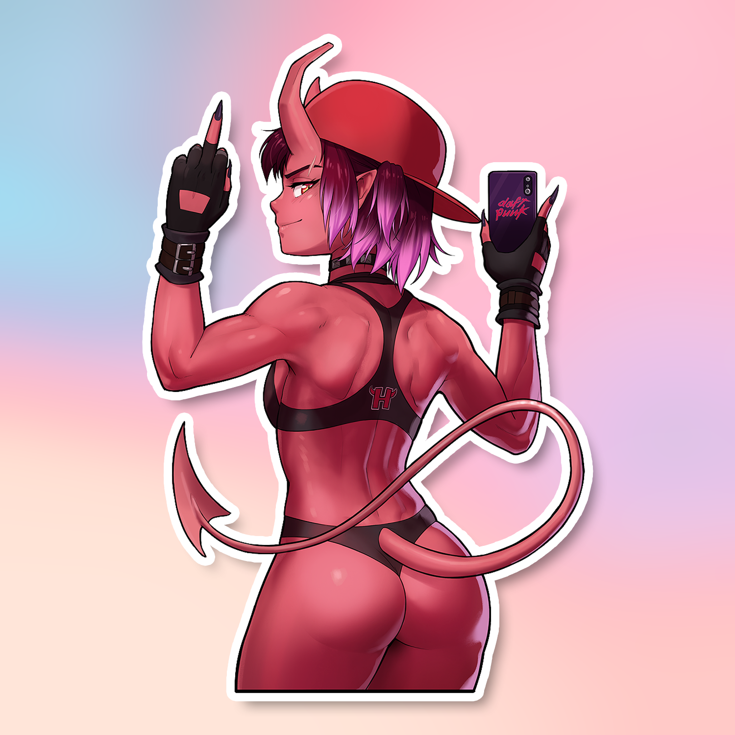 ASURA LINGERE BACK STICKER (DIRTYERO)