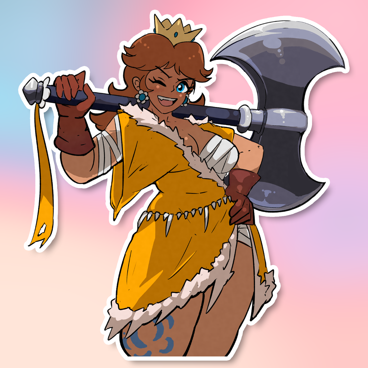 AXE PRINCESS STICKER! (STARLETT)
