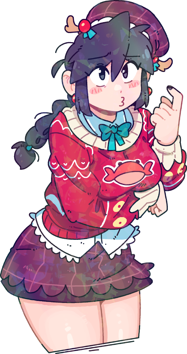 CHRISTMAS CRAB LUCIA STICKER! (BRYCE AND SCOTT)