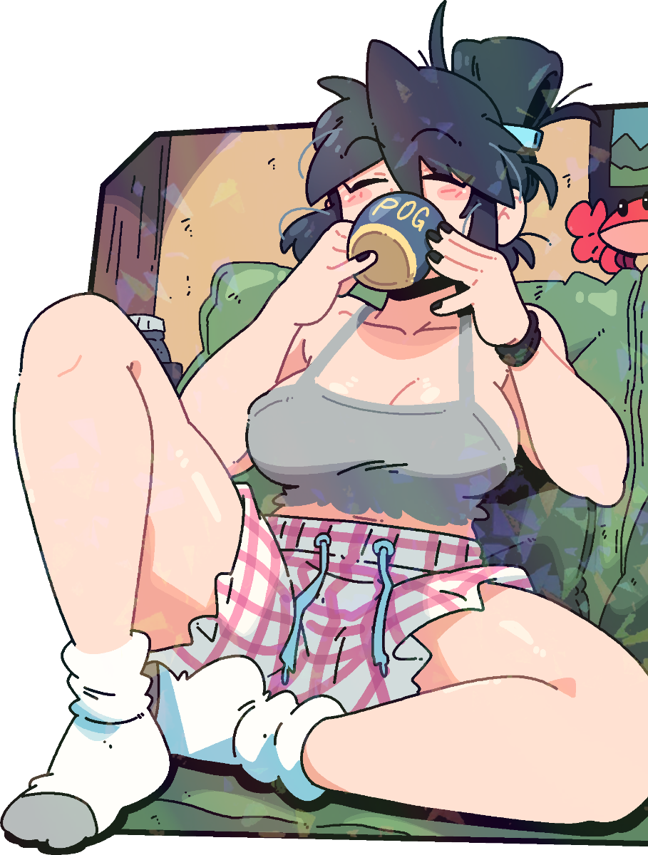 LUCIA ENJOYING COFFEE STICKER! (BRYCE AND SCOTT)