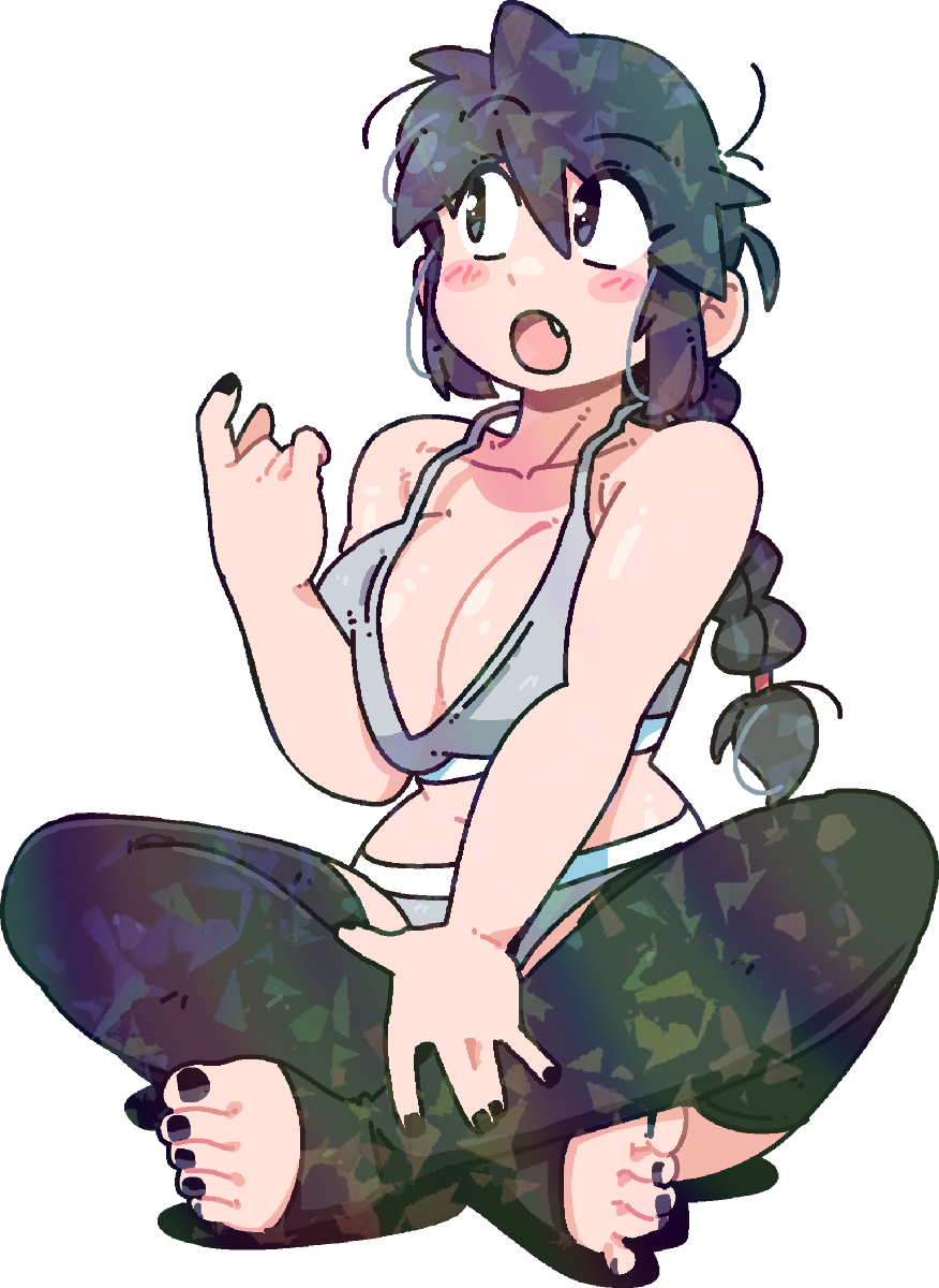 LUCIA CROSS-LEGGED STICKER! (BRYCE AND SCOTT)