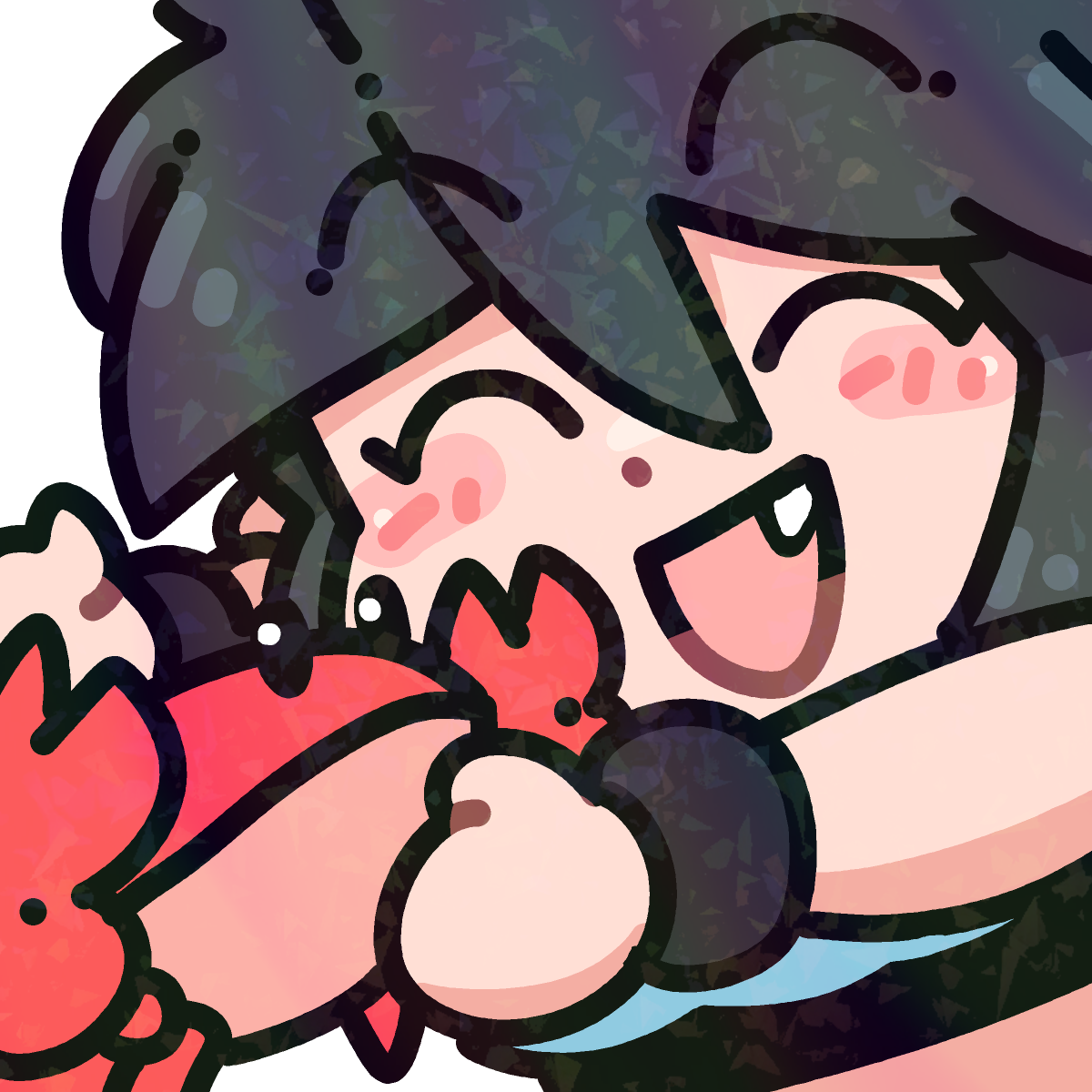 HUGGING LUCIA EMOTE STICKER! (BRYCE AND SCOTT)