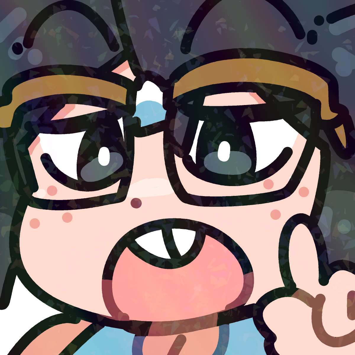 NERD LUCIA EMOTE STICKER! (BRYCE AND SCOTT)