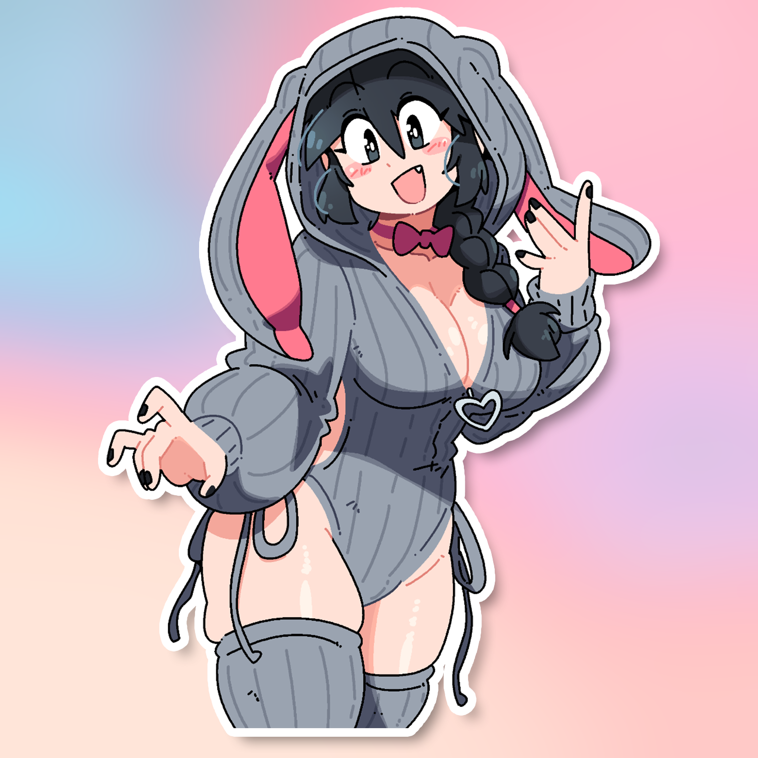 LUCIA BUNNY ONESIE STICKER! (BRYCE AND SCOTT)