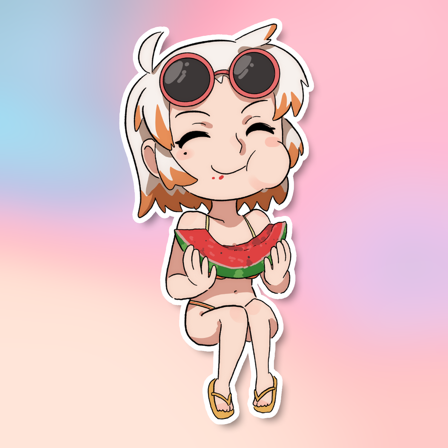 CHIBI LIZ STICKER (DASHI)