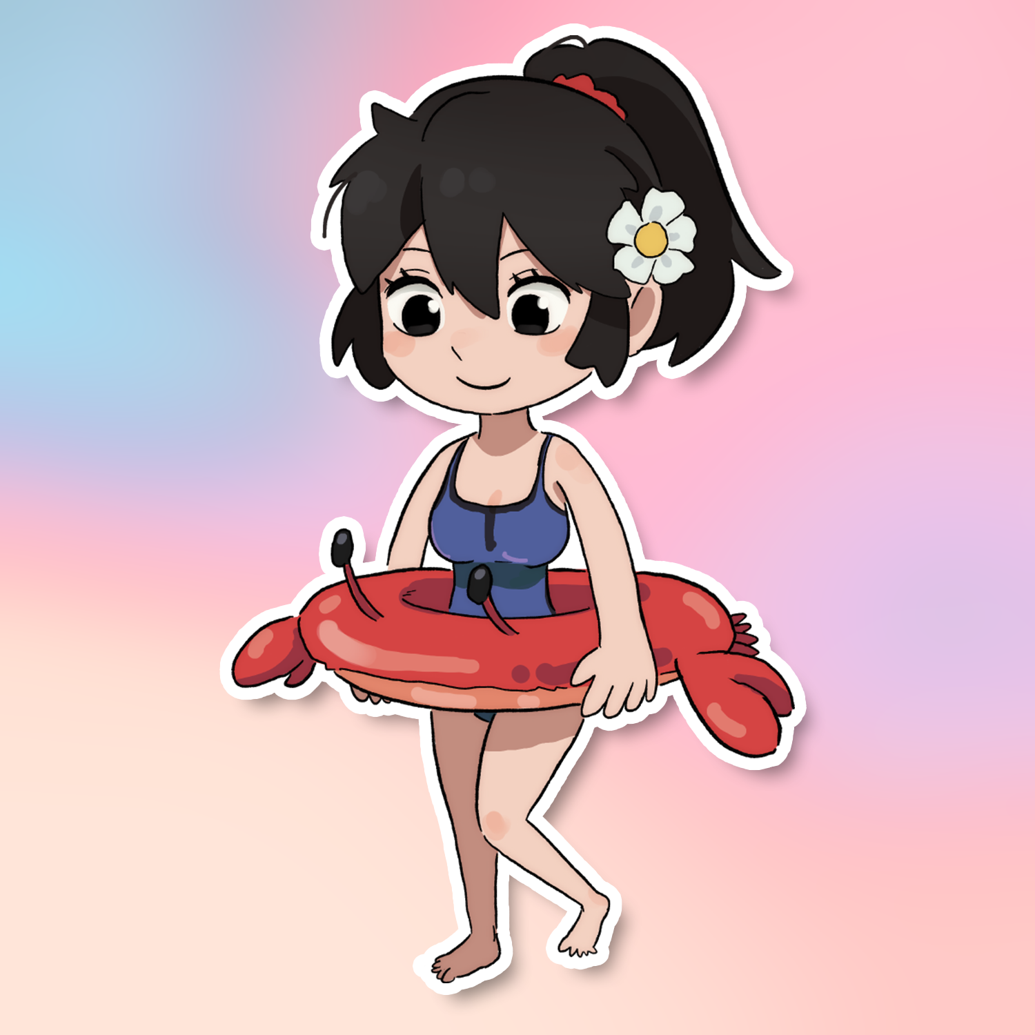 CHIBI LUCIA STICKER! (DASHI)