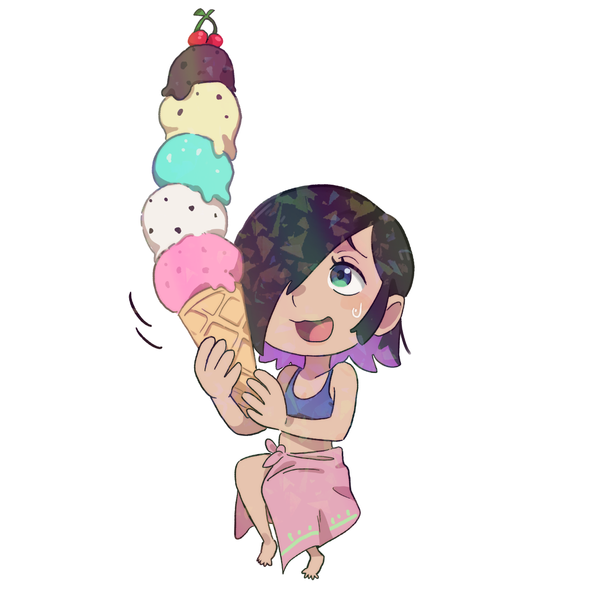 CHIBI VIOLET STICKER! (DASHI)