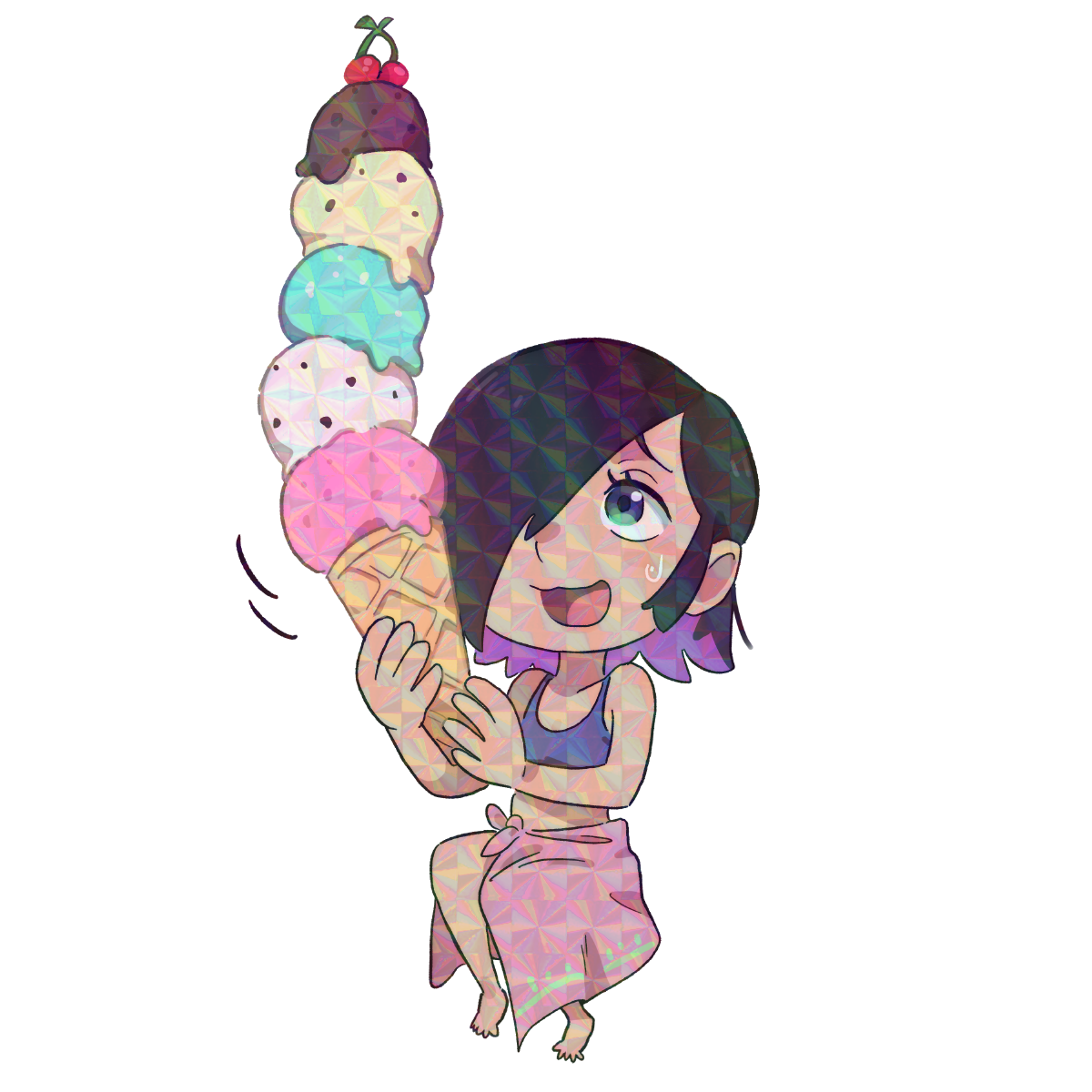 CHIBI VIOLET STICKER! (DASHI)