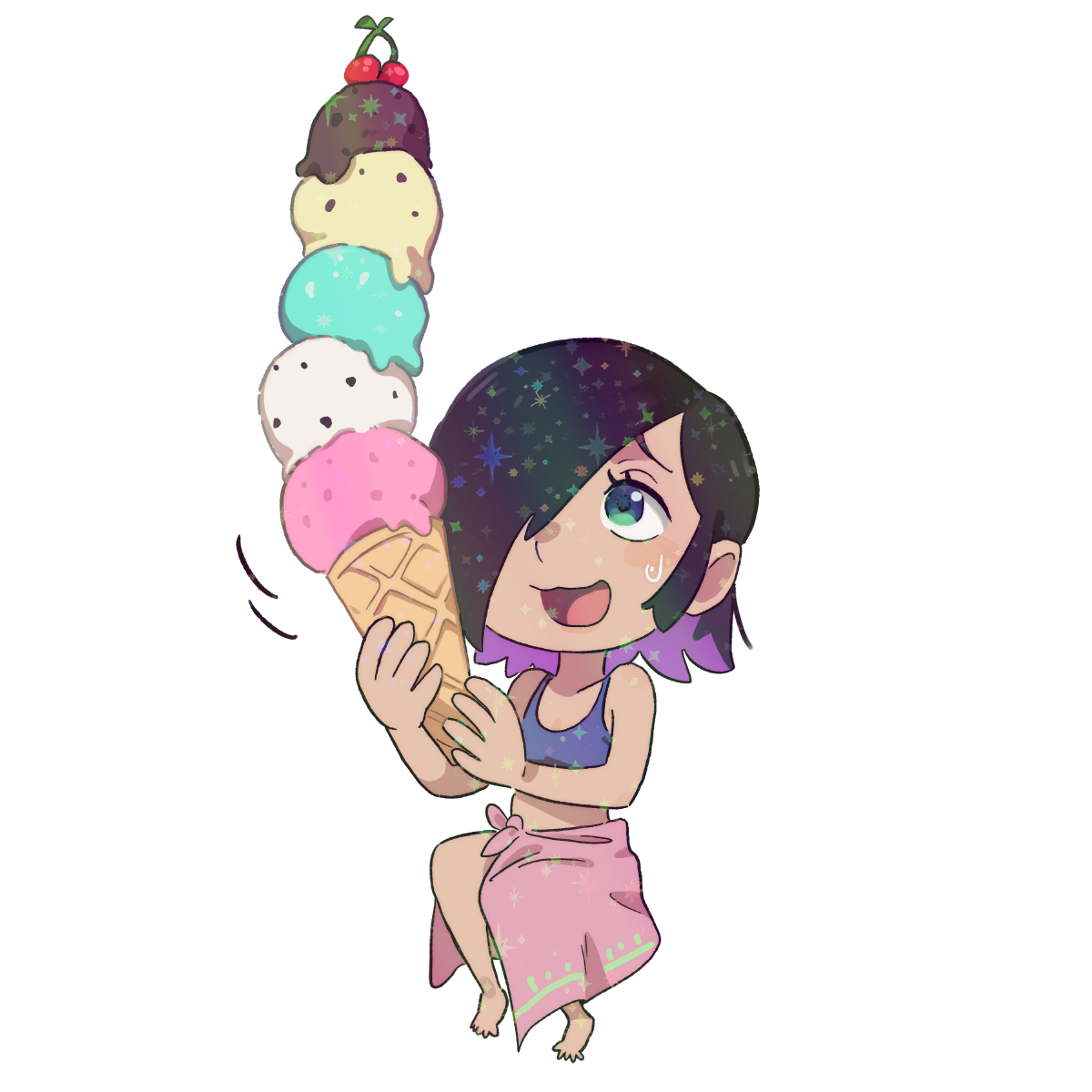 CHIBI VIOLET STICKER! (DASHI)