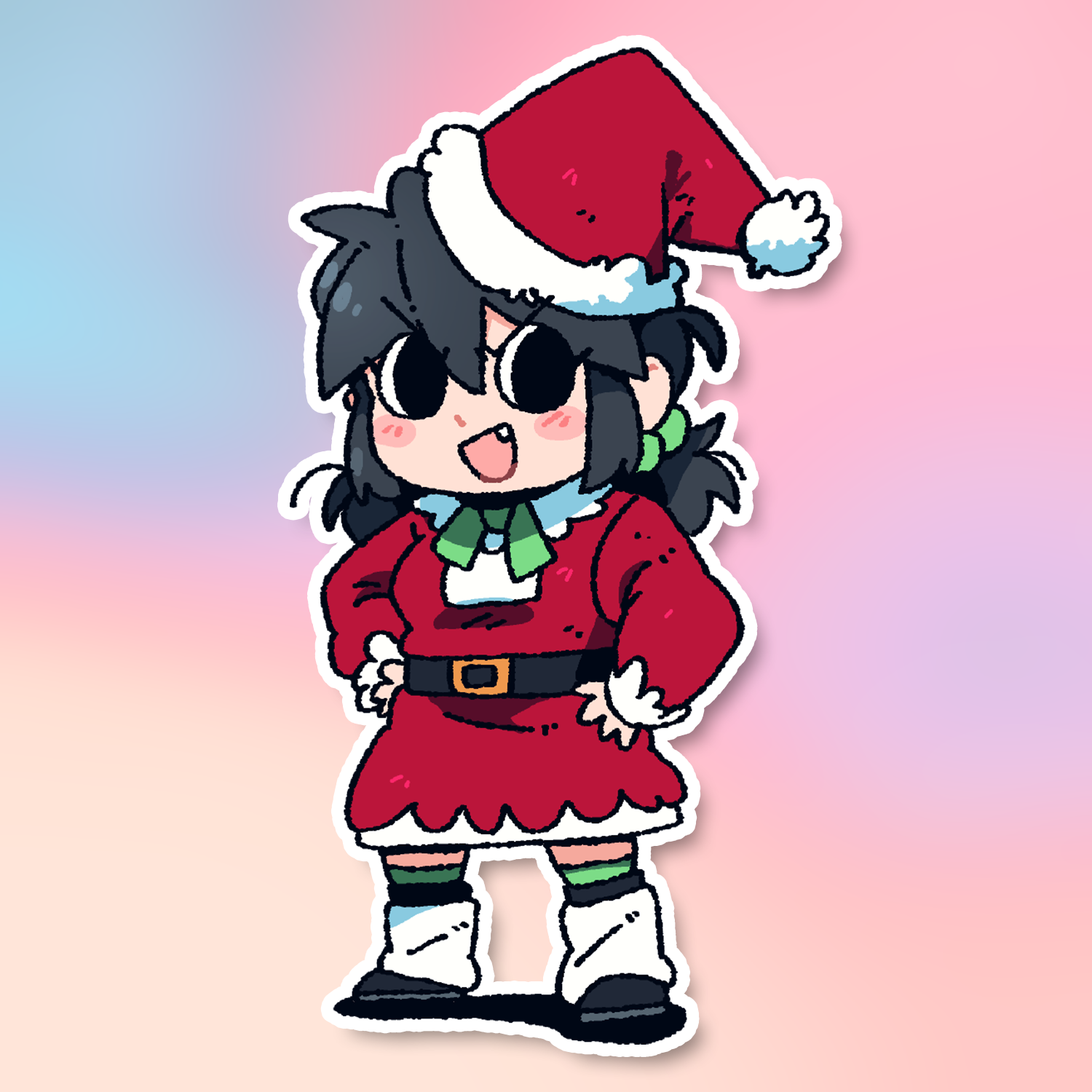 CHRISTMAS GREMLIN LUCIA STICKER! (BRYCE AND SCOTT)