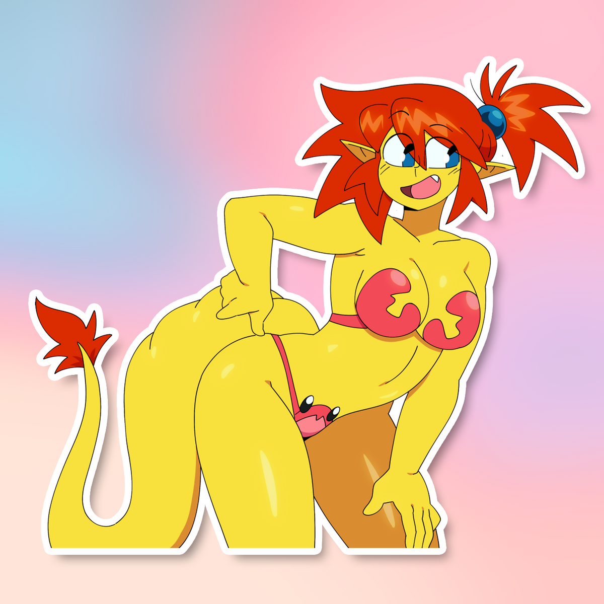 SUNNY CRAB BIKINI STICKER! (QUINTZEEE)