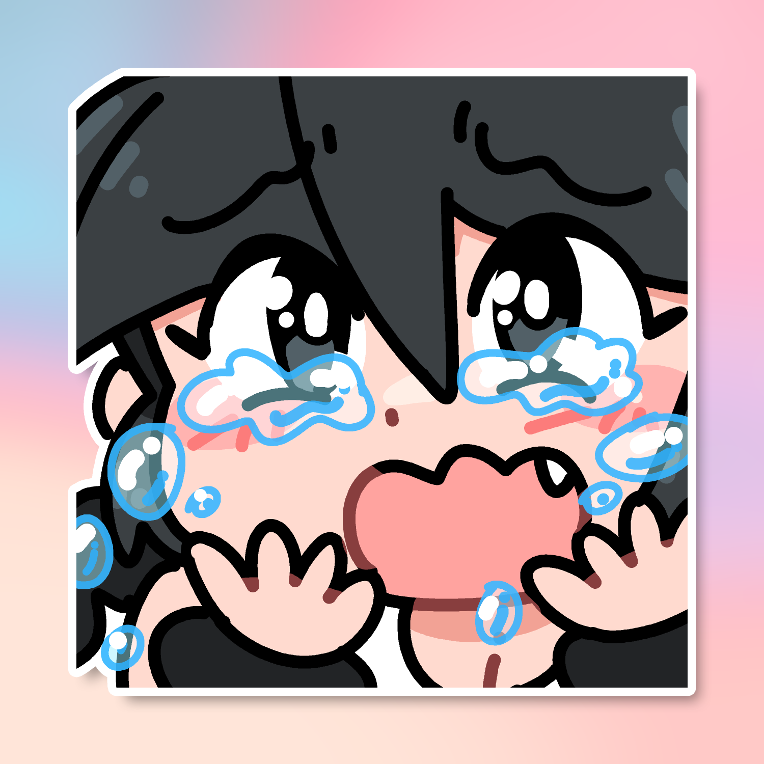 CRYING LUCIA EMOTE STICKER! (BRYCE AND SCOTT)