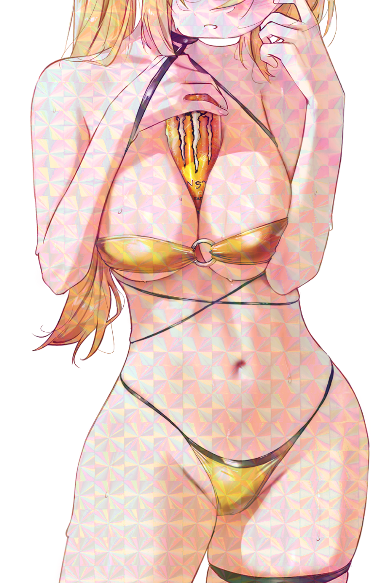 GOLD BIKINI STICKER! (WALIGNER)