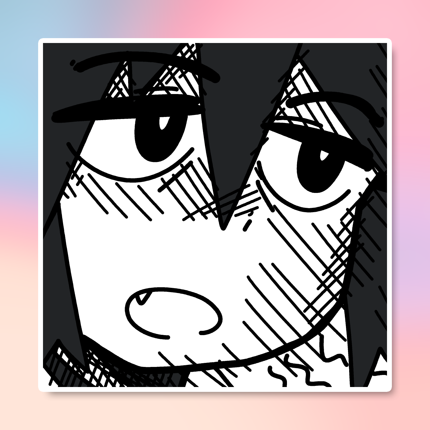 DESPAIR LUCIA EMOTE STICKER! (BRYCE AND SCOTT)