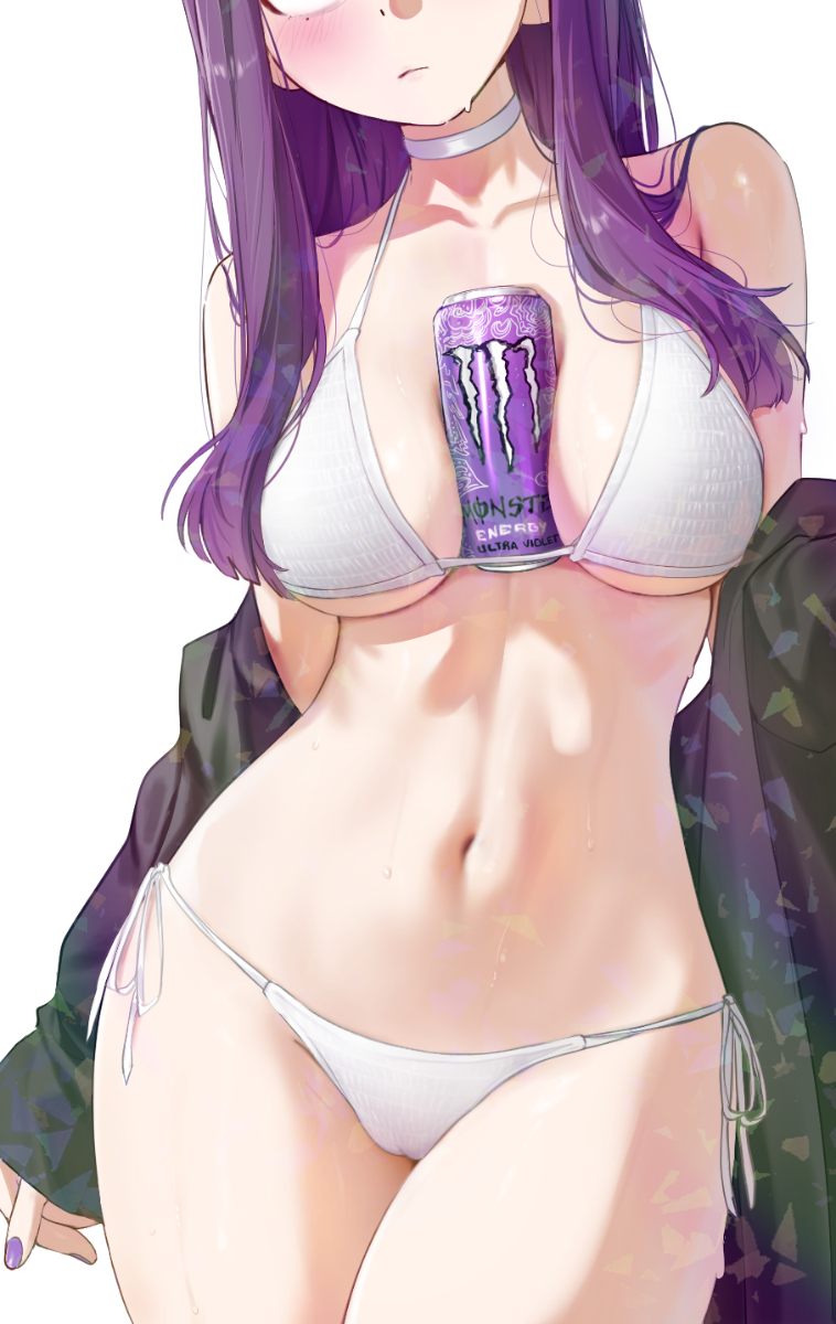 PURPLE HAIR BIKINI STICKER! (WALIGNER)
