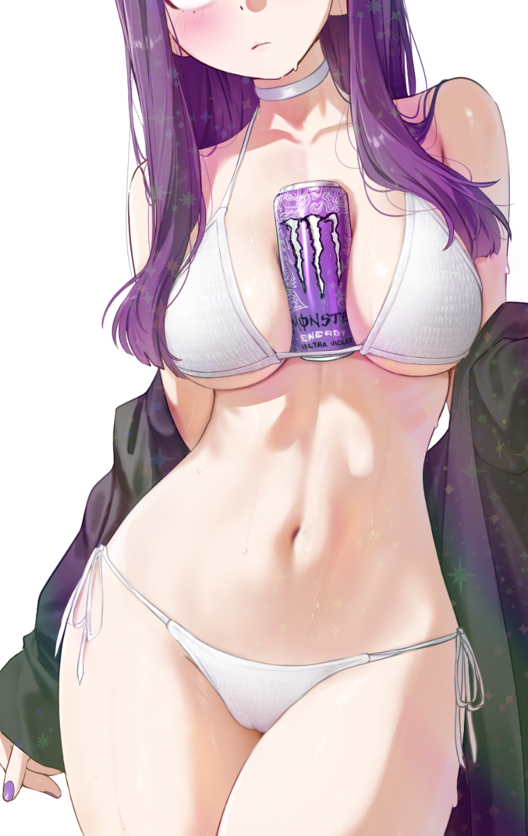 PURPLE HAIR BIKINI STICKER! (WALIGNER)