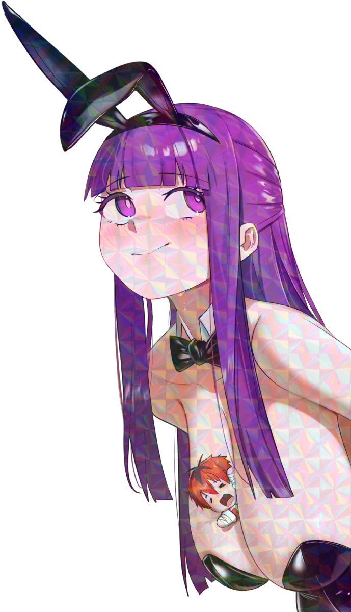 PURPLE-HAIRED BUNNY BUST STICKER! (WALIGNER)