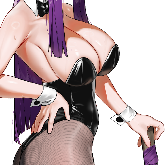 PURPLE-HAIRED BUNNY STICKER! (WALIGNER)