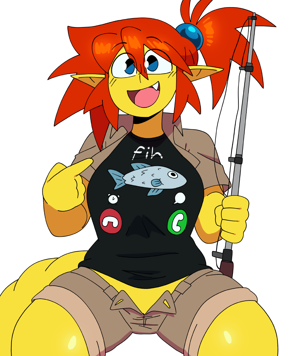 SUNNY FISHING STICKER! (QUINTZEEE)