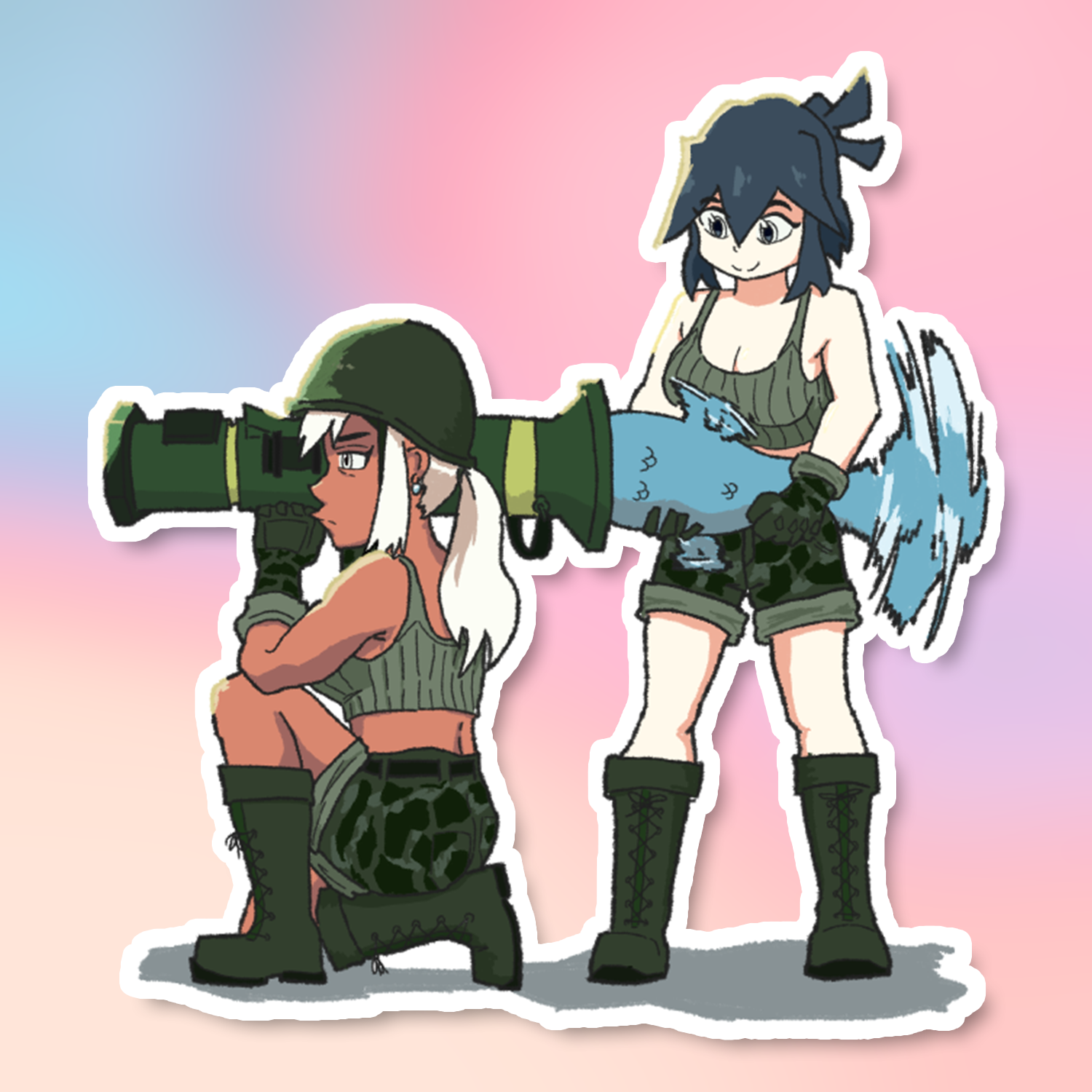 FISH LAUNCHER STICKER (INGODONGO)