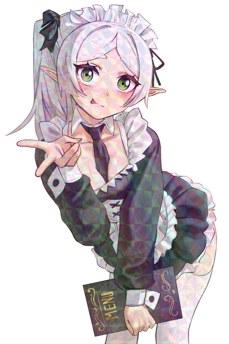 PEACE SIGN MAID STICKER! (WALIGNER)