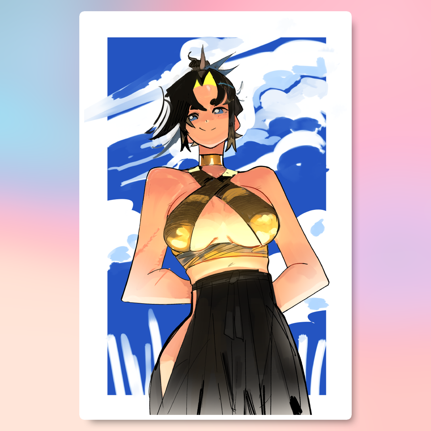 GOLD TOP STICKER (LUNYDOOBLES)