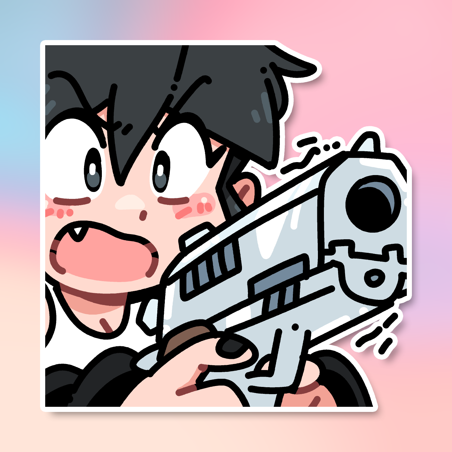 GUN LUCIA EMOTE STICKER! (BRYCE AND SCOTT)