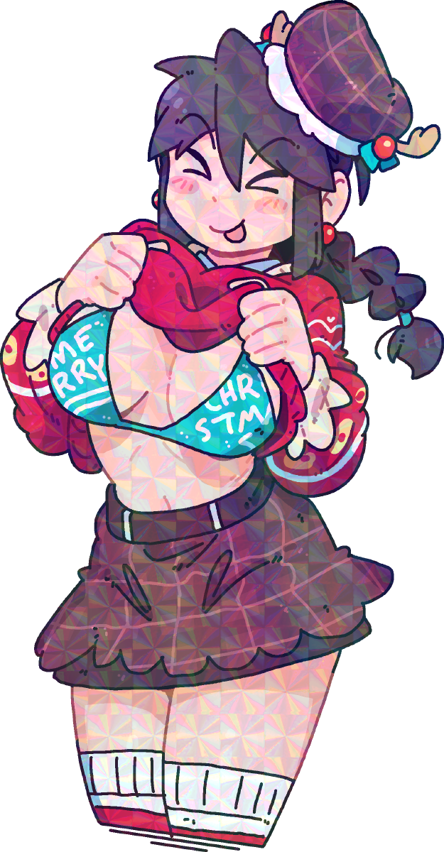 CHRISTMAS BOOBDROP LUCIA STICKER! (BRYCE AND SCOTT)