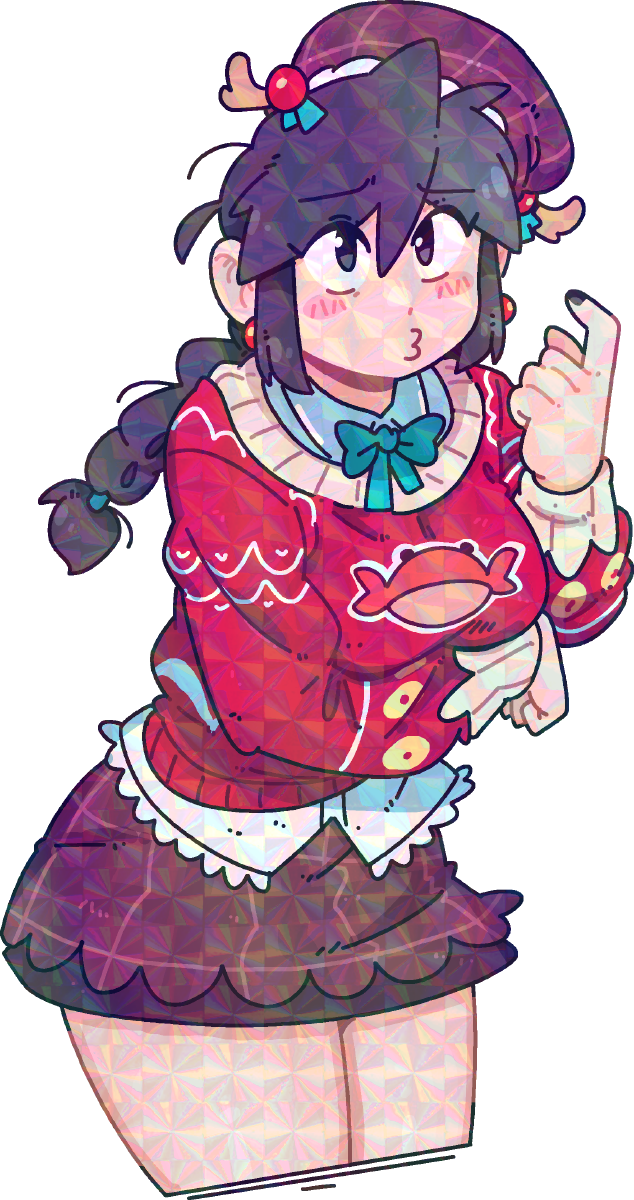 CHRISTMAS CRAB LUCIA STICKER! (BRYCE AND SCOTT)