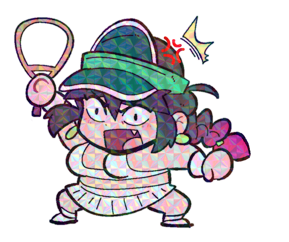 LUCIA CHIBI TENNIS STICKER! (BRYCE AND SCOTT)