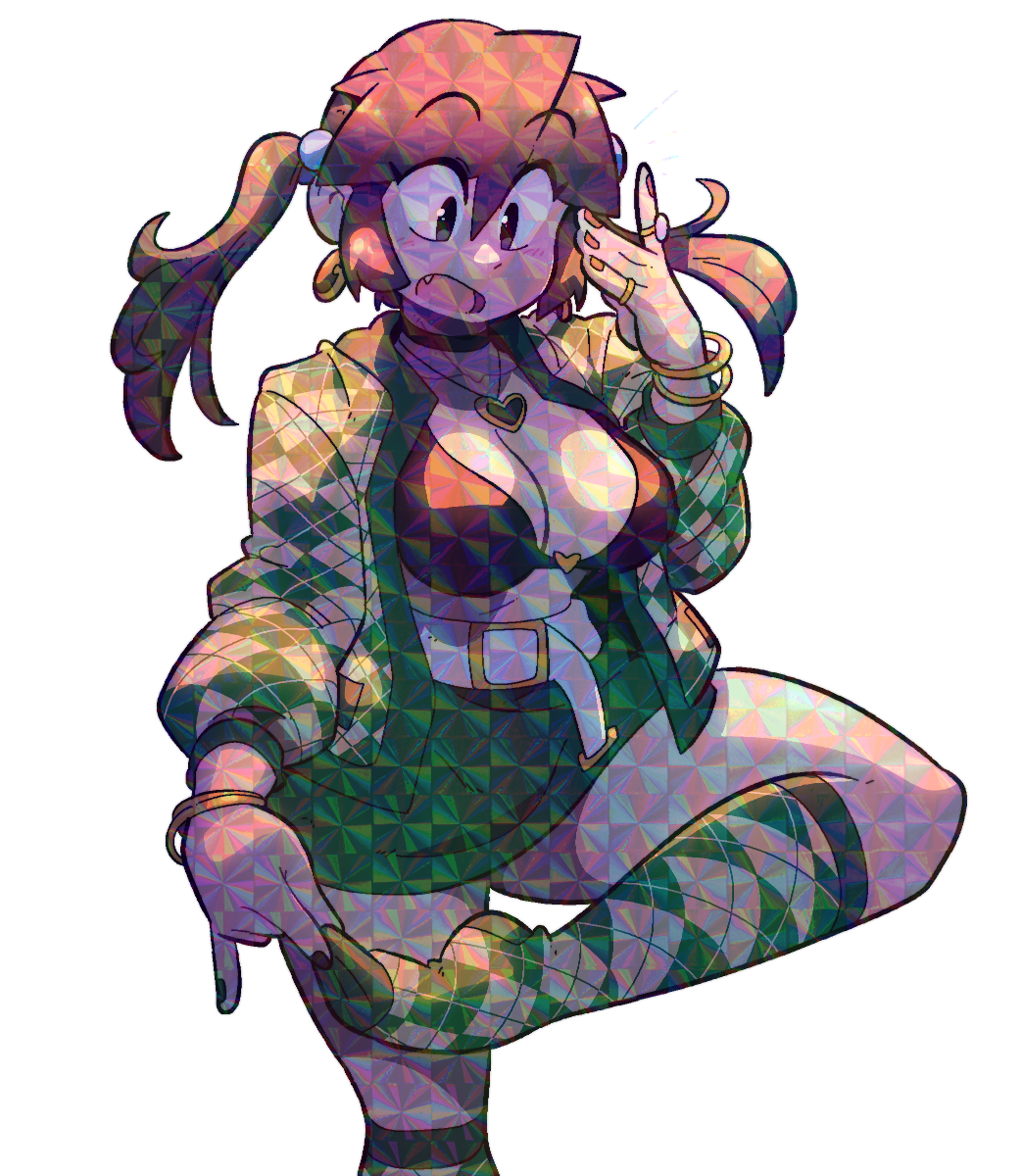 LUCIA GREEN CHECKERED SHIRT STICKER! (BRYCE AND SCOTT)