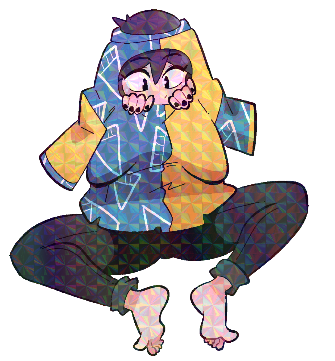 LUCIA HOLE IN SHIRT STICKER! (BRYCE AND SCOTT!)