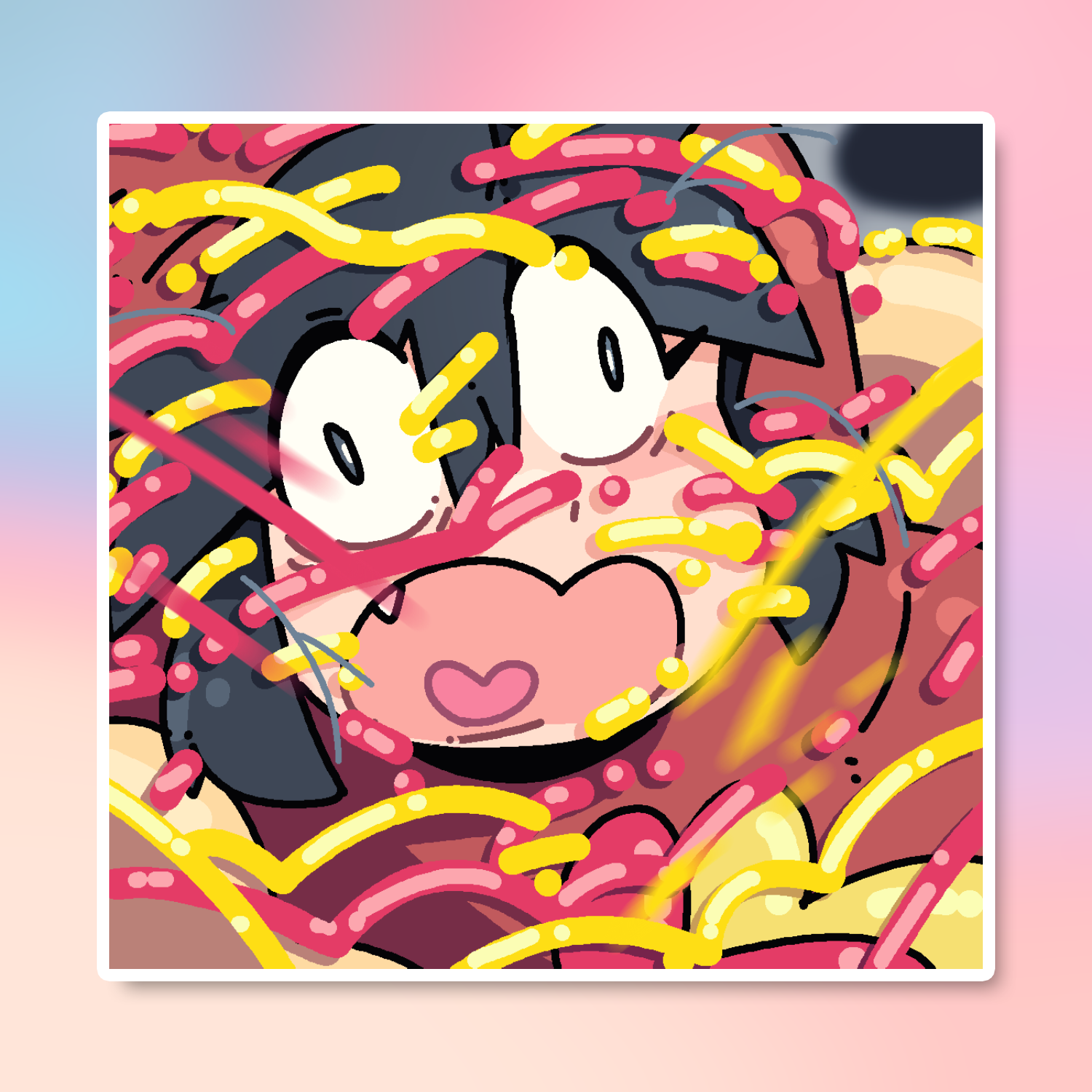LUCIA HOTDOG STICKER! (BRYCE AND SCOTT)