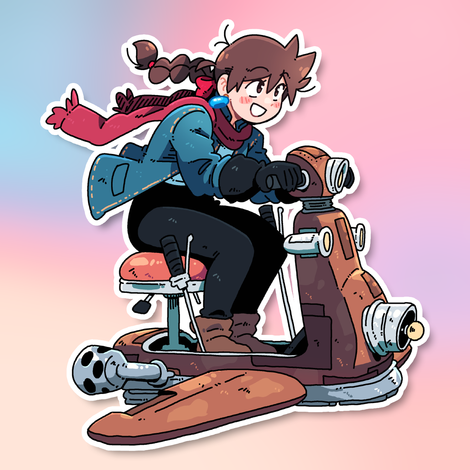 ISABELLE FLYING STICKER! (BRYCE AND SCOTT)