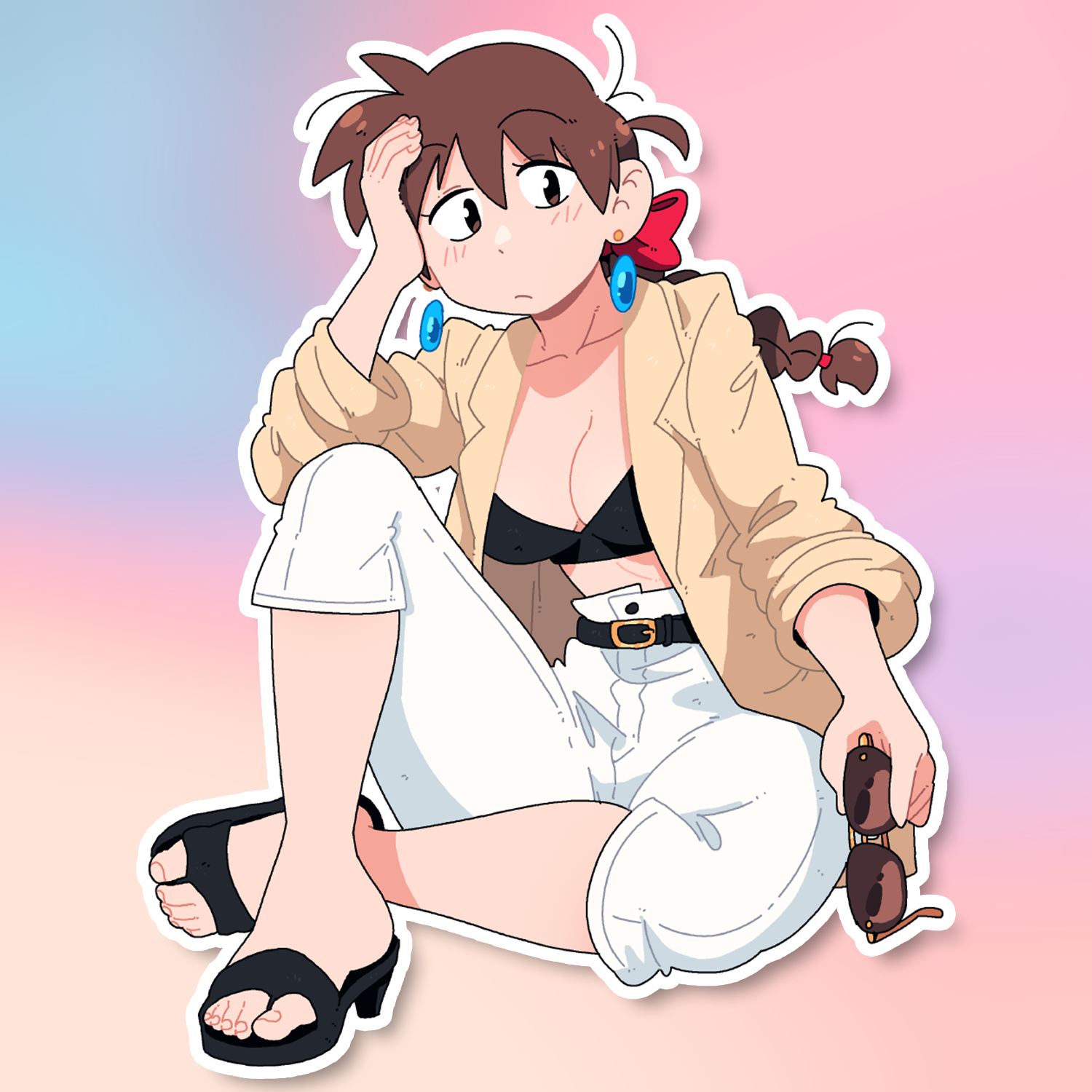 ISABELLE SITTING STICKER! (BRYCE AND SCOTT)