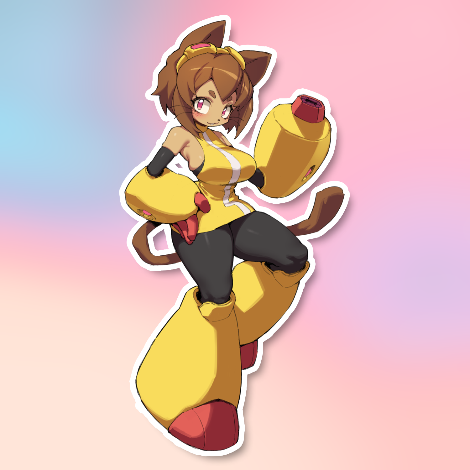 CAT-GIRL STICKER! (FUYAHANA)