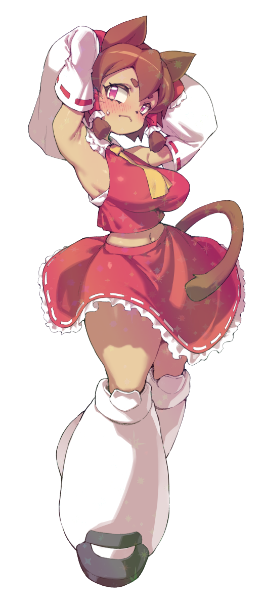 CAT-GIRL RED DRESS STICKER! (FUYAHANA)