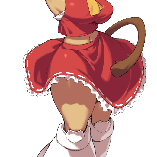 CAT-GIRL RED DRESS STICKER! (FUYAHANA)