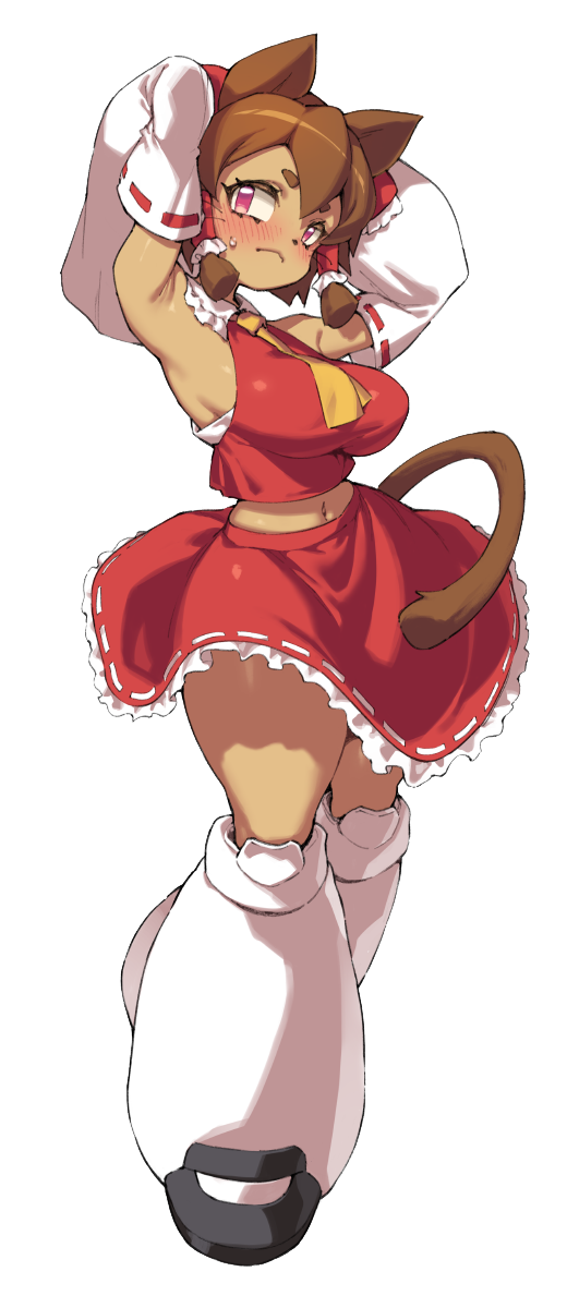 CAT-GIRL RED DRESS STICKER! (FUYAHANA)