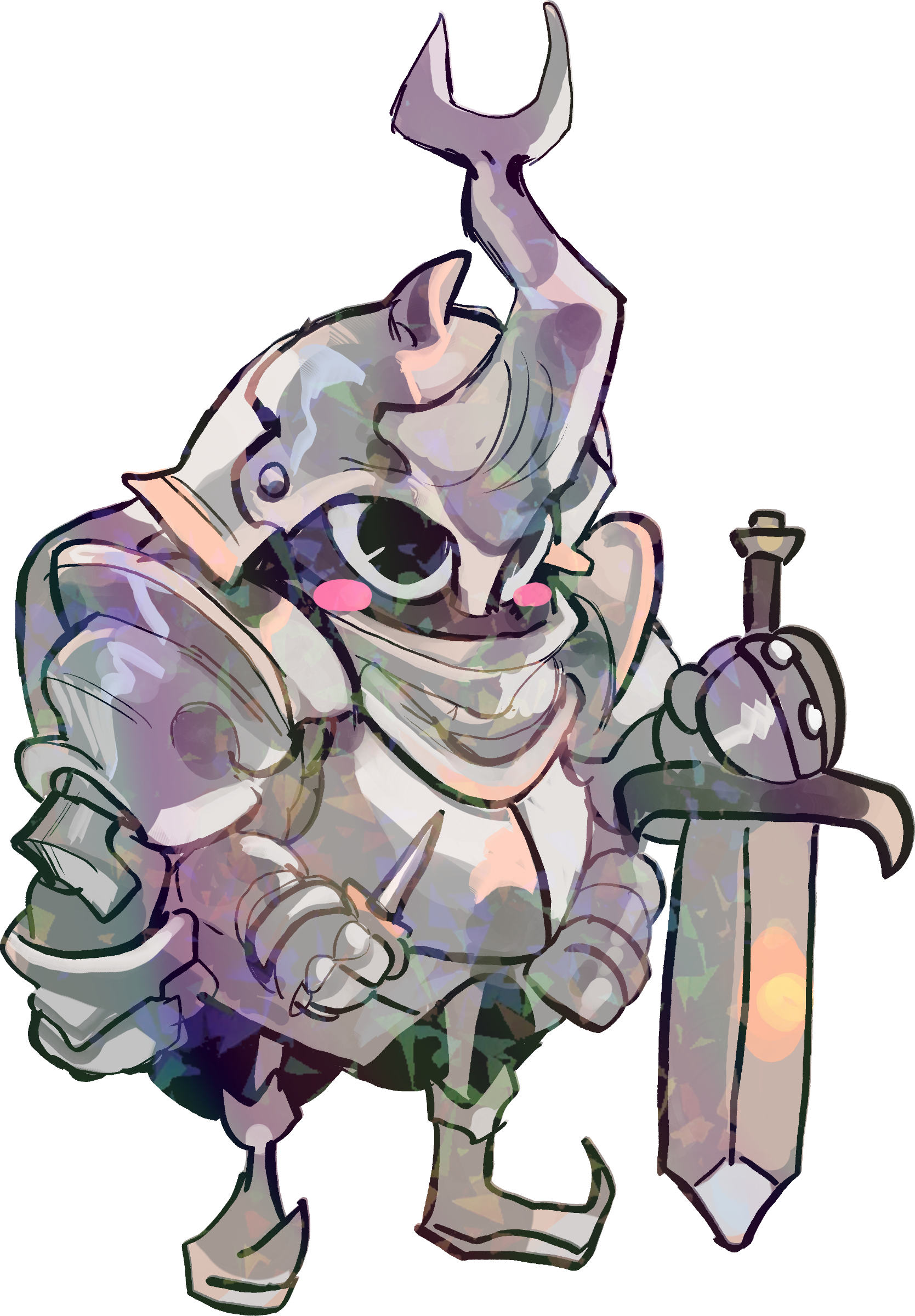 KNIGHT BEETLE STICKER (LUNYDOOBLES)