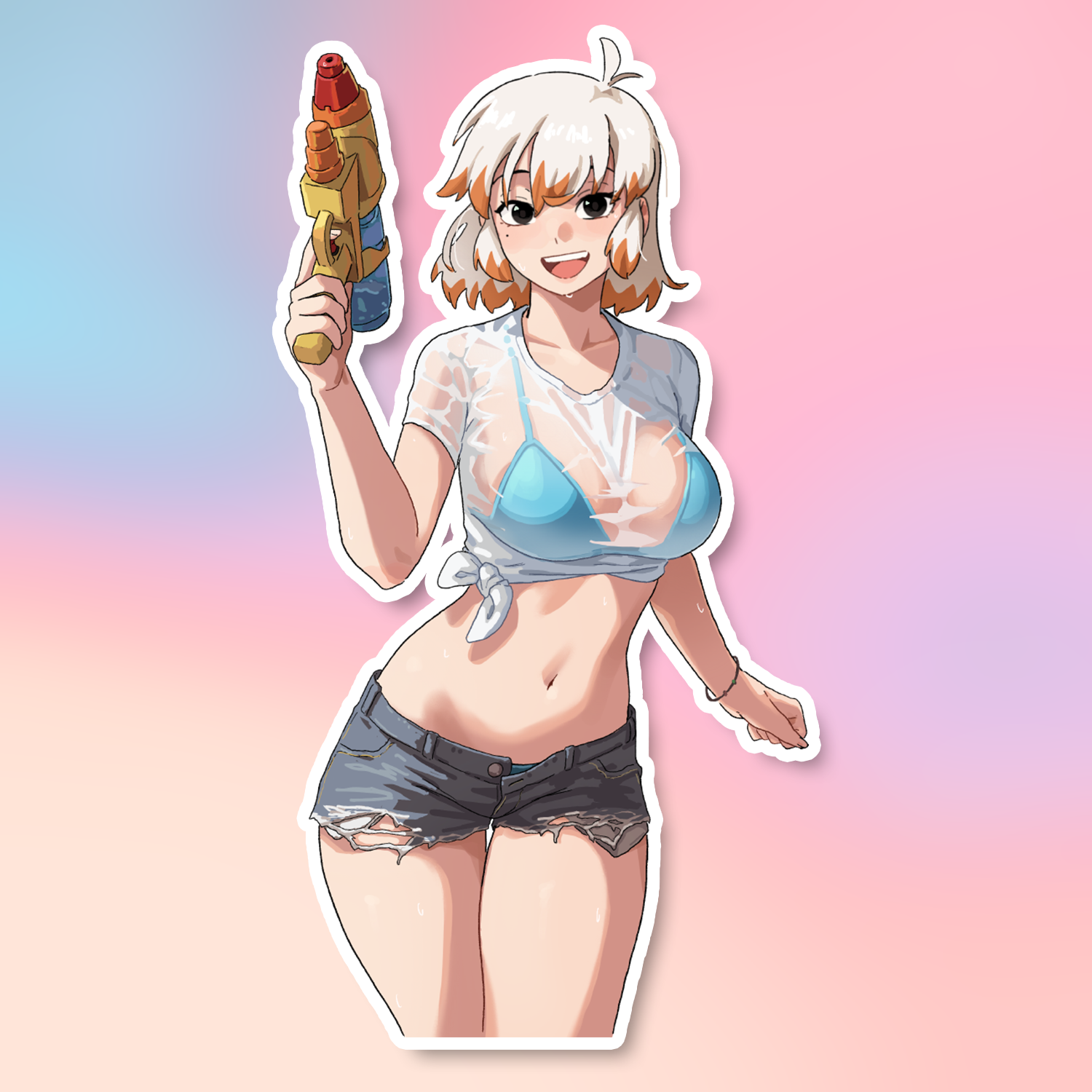LIZ WATER GUN STICKER! (DASHI)