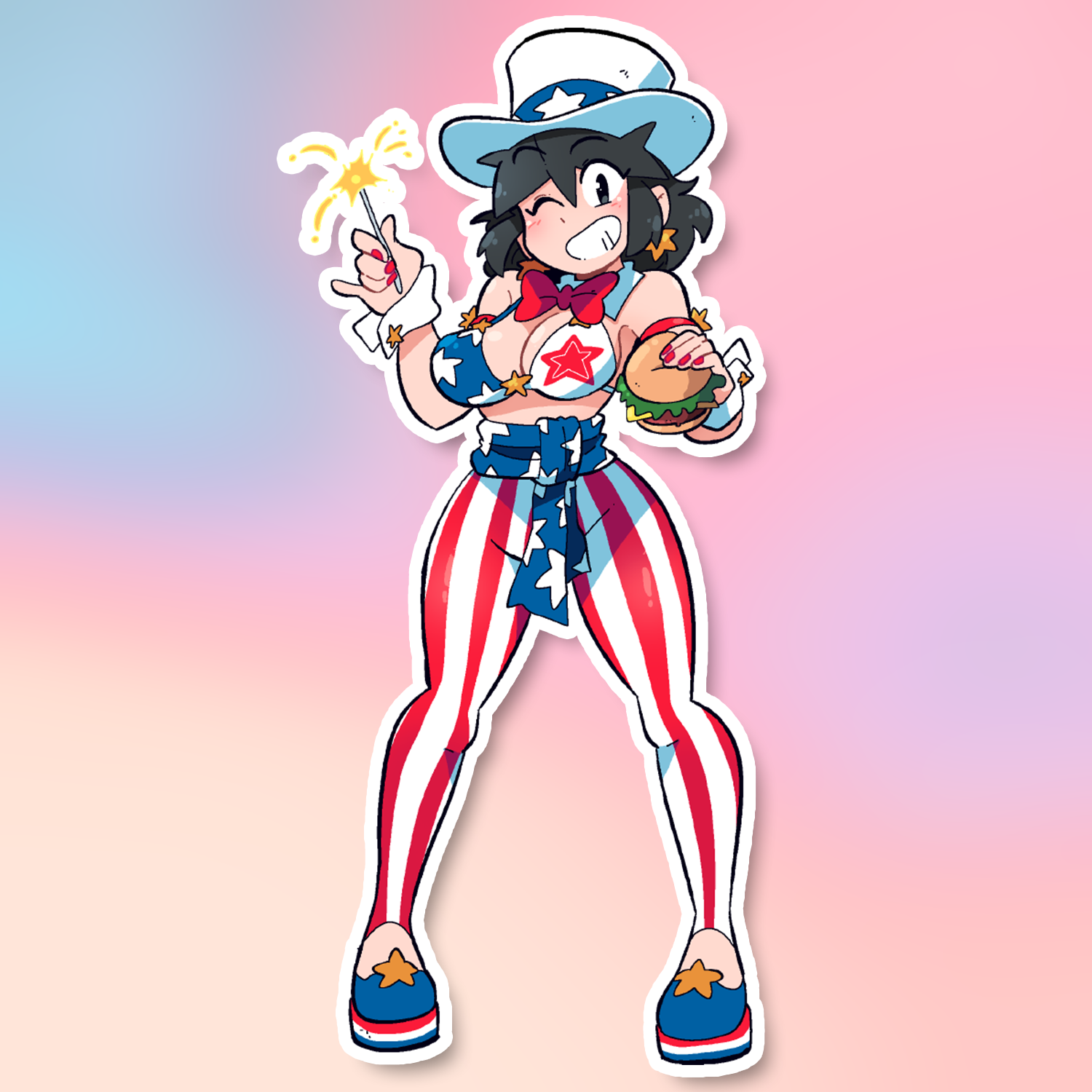 LUCIA AMERICA STICKER! (BRYCE AND SCOTT)
