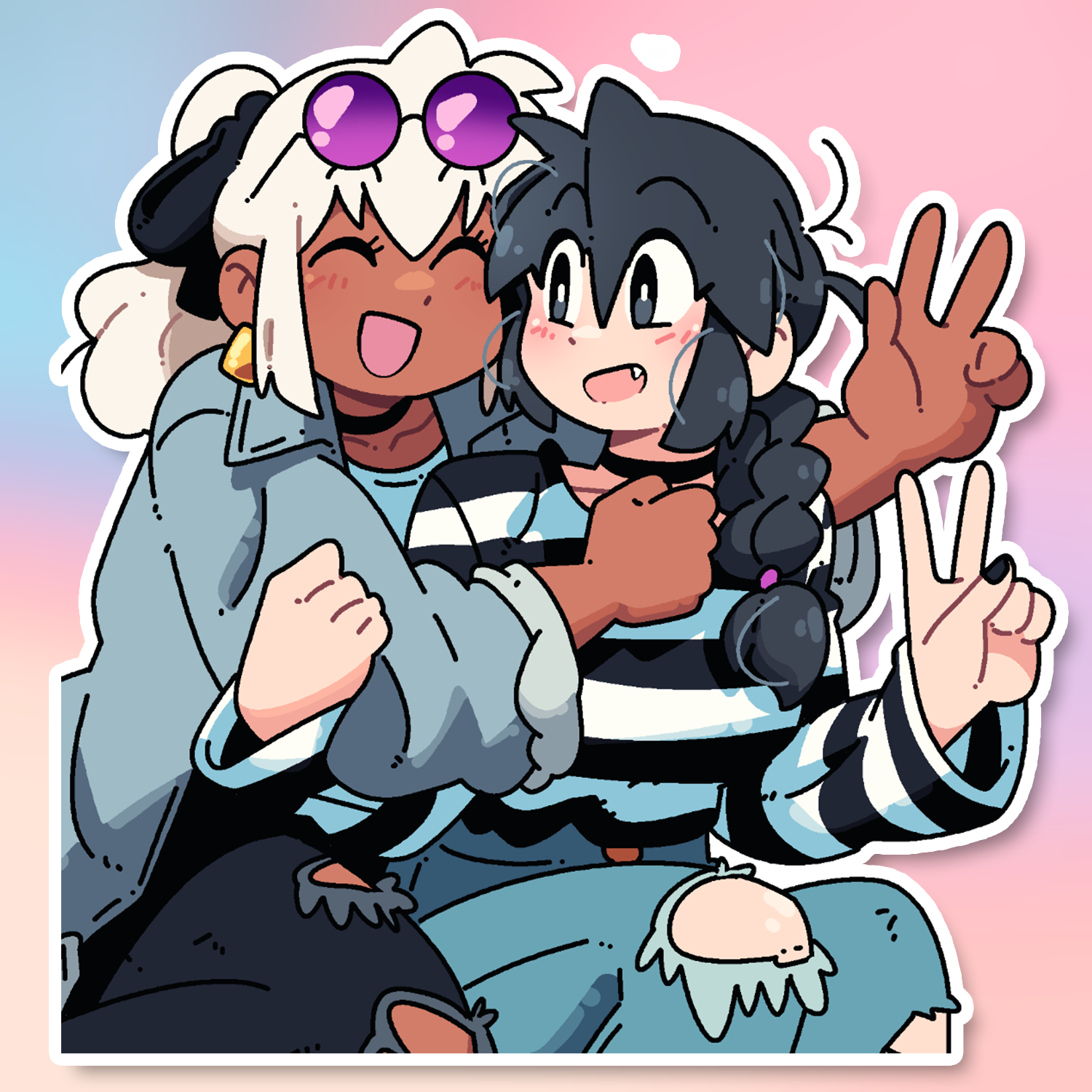 MIA AND LUCIA GAL PALS STICKER! (BRYCE AND SCOTT)