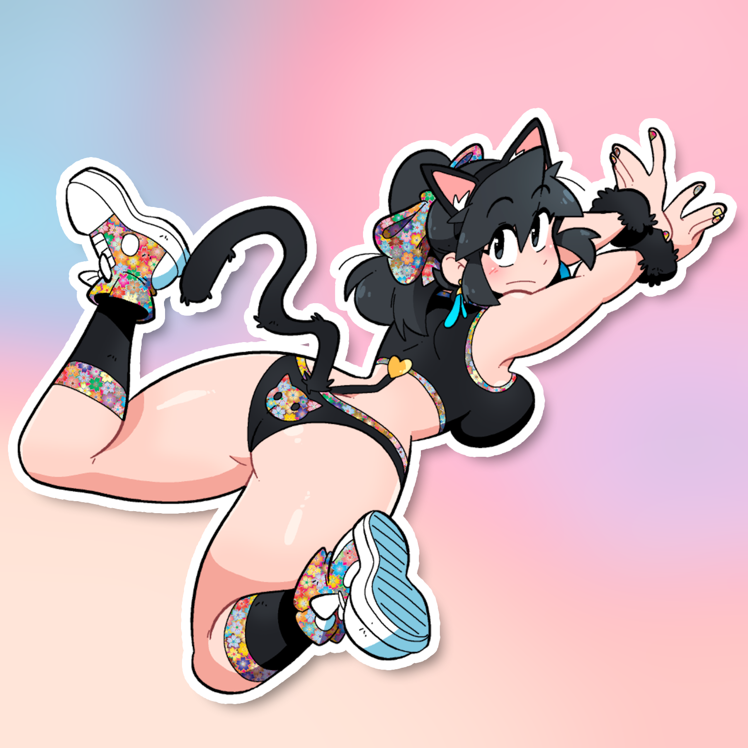 LUCIA CAT STRETCH STICKER! (BRYCE AND SCOTT!)