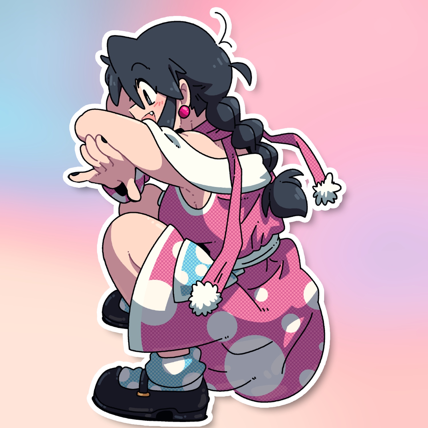 LUCIA POSING STICKER! (BRYCE AND SCOTT)