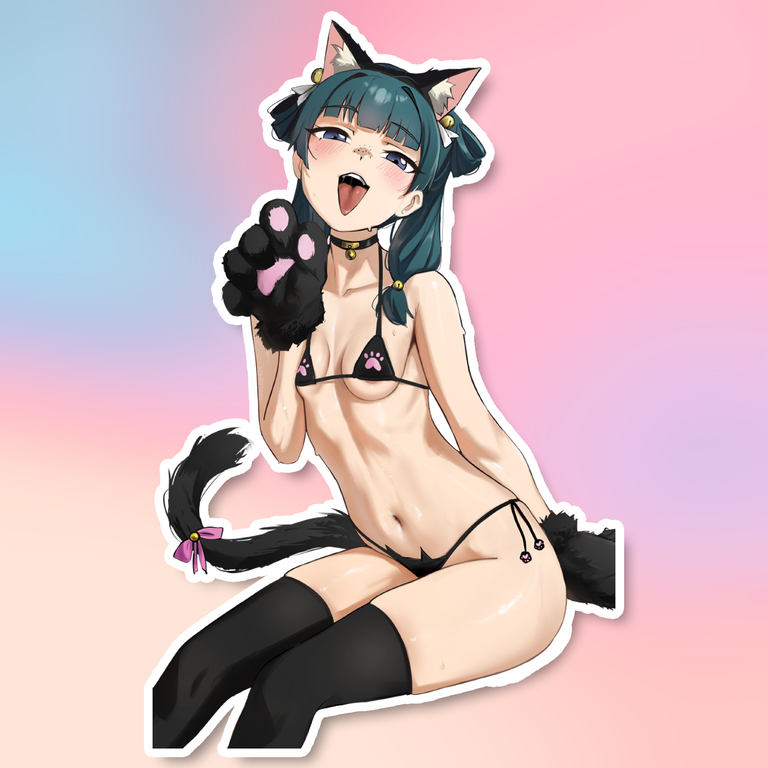 CAT-GIRL STICKER! (WALIGNER)